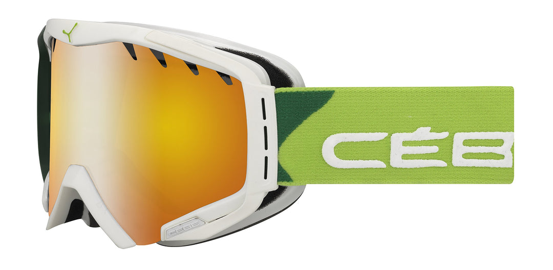 Cébé Cébé Hurricane Ski-Maske Green/Wood/Orange, Green/Wood/Orange