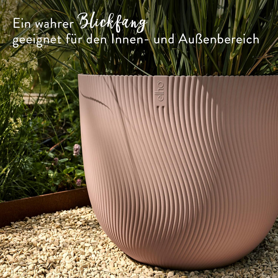 elho Sereh Rund 47 - Blumentopf für Innen und Aussen - 100% recyceltes Plastik - Ø 47.0 x H 40.1 cm