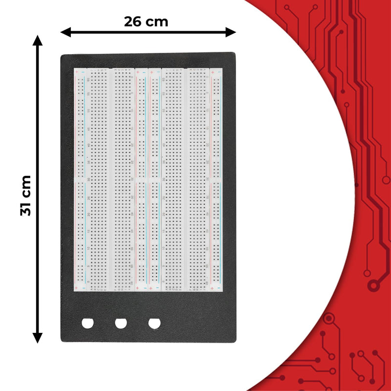 AZDelivery 5 x SYB-1660 Lötfreies Breadboard-Protoboard | Testschaltung Breadboard-Kit | Tie-Point 1