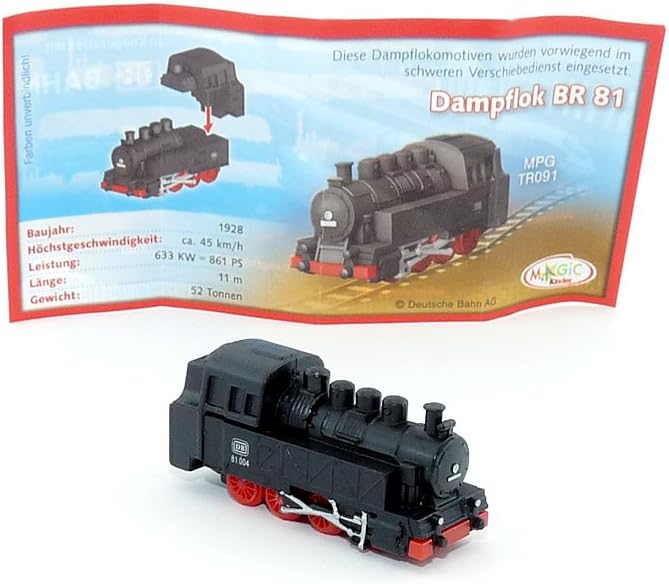 Kinder Überraschung, Alle 5 Züge. WM Zug, Ice 3, Adler, Zeppelin und Dampflok