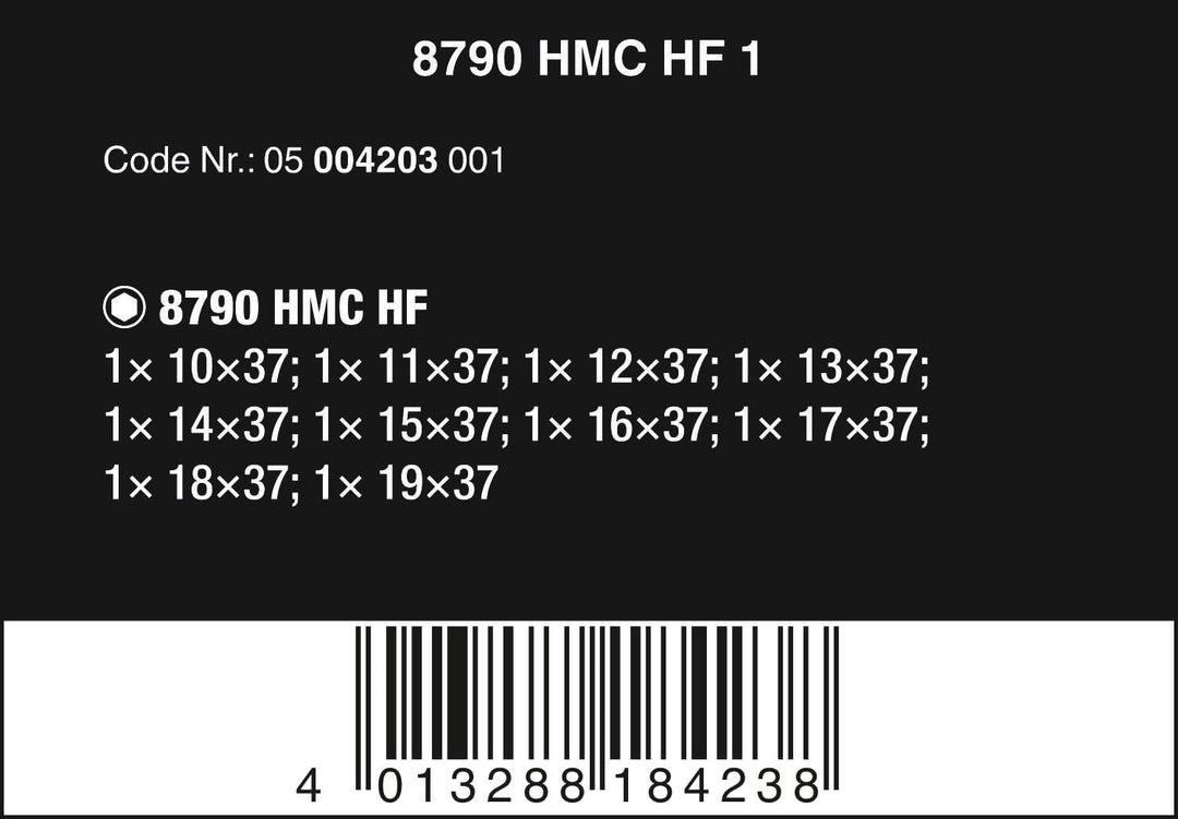 Wera 05004203001 8790 HMC HF 1 Zyklop Steckschlüsseleinsatz-Satz, mit Haltefunktion, 10-teilig
