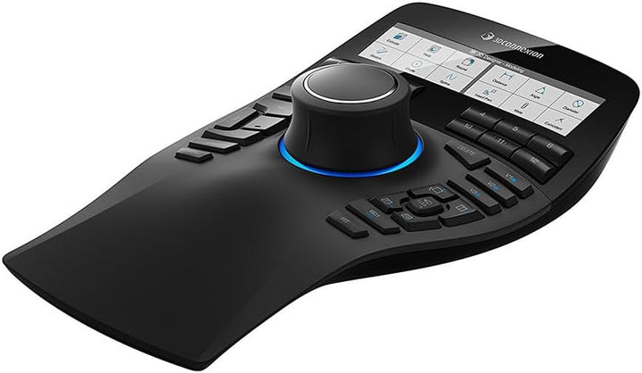 3Dconnexion SpaceMouse Enterprise (3D-Maus, kabelgebunden, LCD-Display, schwarz)