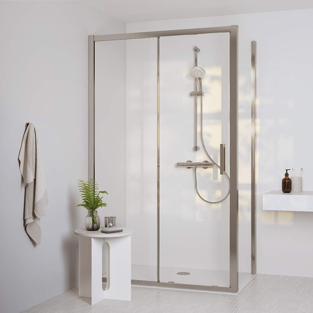 Ideal Standard A7237AA Mischbatterie für Dusche, Chrome, Ceratherm T100 Mixer Shower with kit Cerath