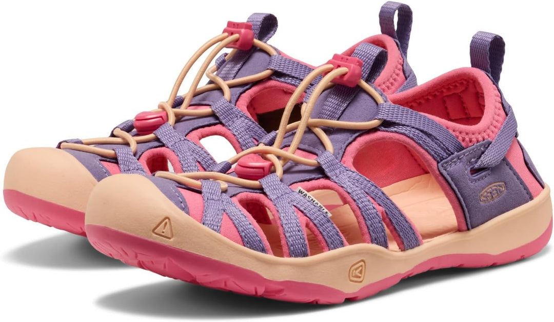 Keen SEACAMP II CNX T-RAVEN/YELLOW 1010094 Unisex-Kinder Sandalen 24 EU Lila Dunst Rosa Limonade, 24