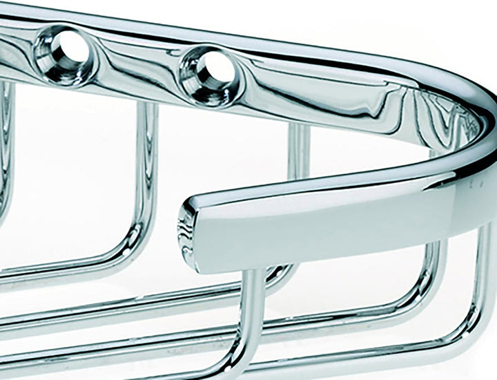 Kela Eckablagekorb Brass aus Messing in verchromt, 17x11x3,5 cm, 17x11x3,5 cm