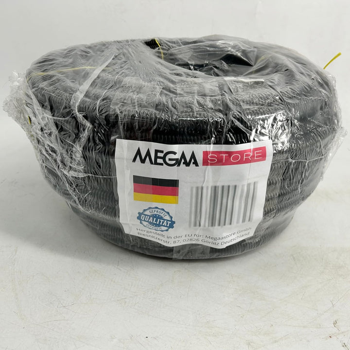 Megastore Flexibles Leerrohr Wellrohr 750N Schwarz| Klassifizierung M16 M20 M25 M32 M40 M50 Kabelsch