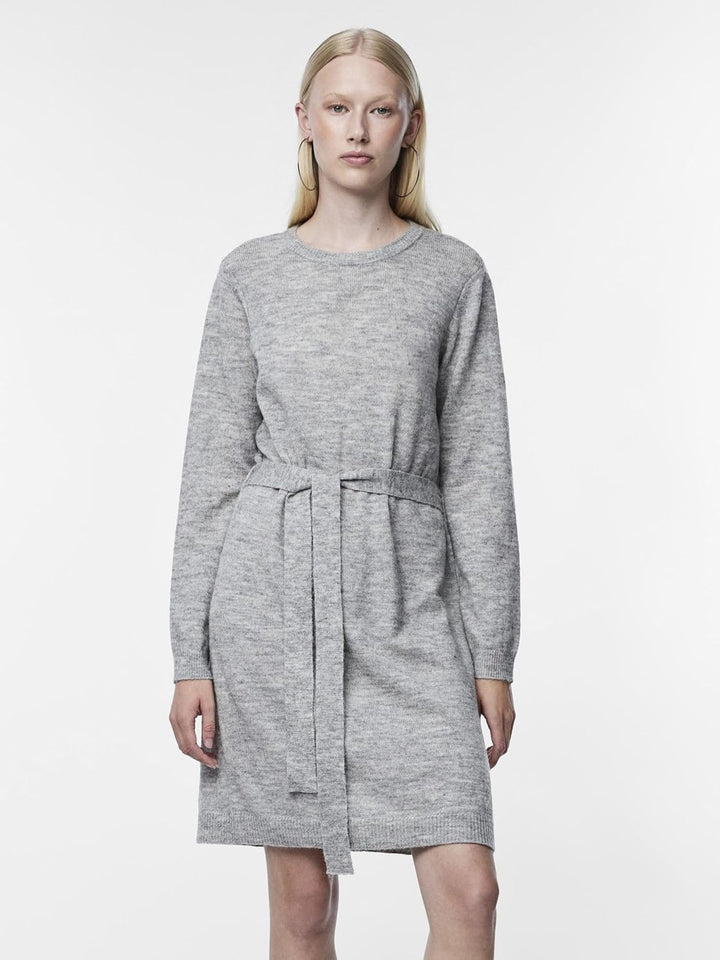 PIECES Female Strickkleid PCJULIANA S Light Grey Melange, S Light Grey Melange