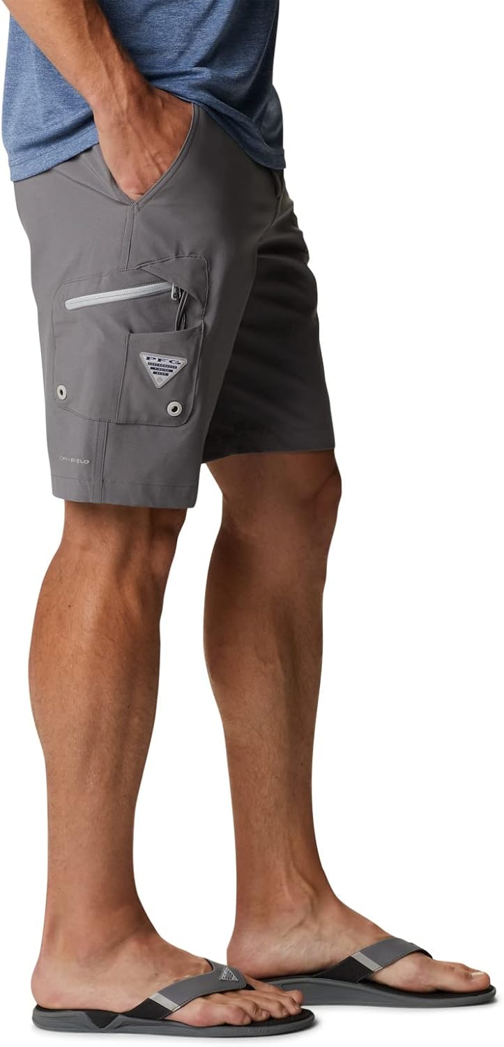 Columbia Herren Terminal Tackle Wander-Shorts, 30W x 10L City Grey/Cool Grey