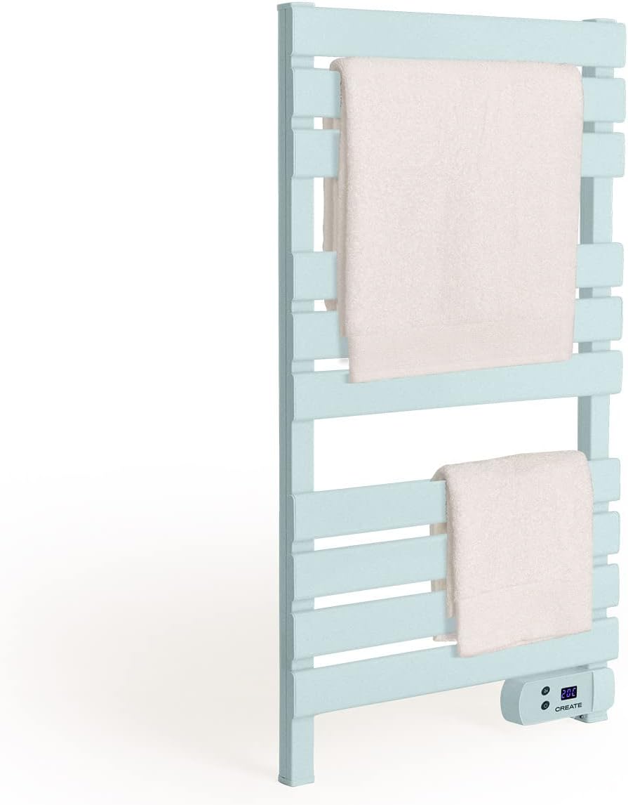 CREATE / WARM Towel 500W / Elektrischer Badheizkörper Blau / 96,9x55x5cm / Thermostat, geringer Verb