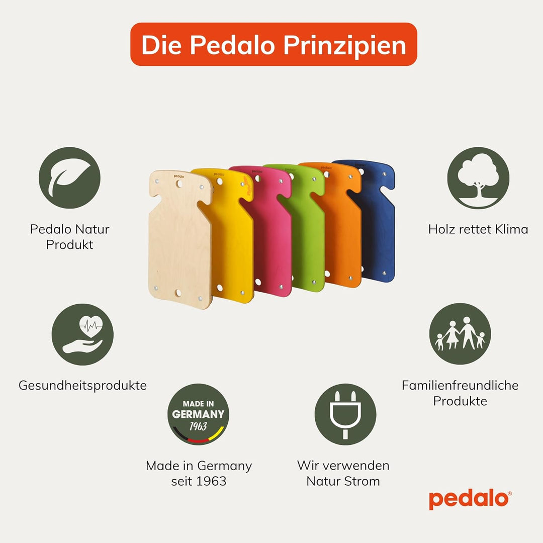 pedalo Rollbrett Safety I Holz-Rollbrett I Gleit-Rollbrett I Sport-Rollbrett I Kinder-Rollbrett (bla