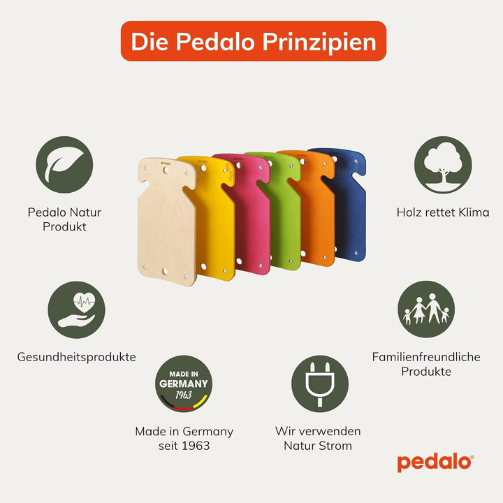 Pedalo® Rollbrett Safety I Holz-Rollbrett I Gleit-Rollbrett I Sport-Rollbrett I Kinder-Rollbrett (Na