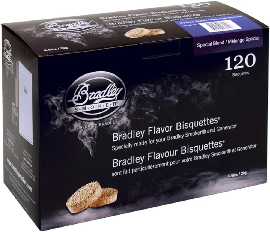 Bradley Smoker 120 Stück spezielle Bisketts Hellbraun, Hellbraun