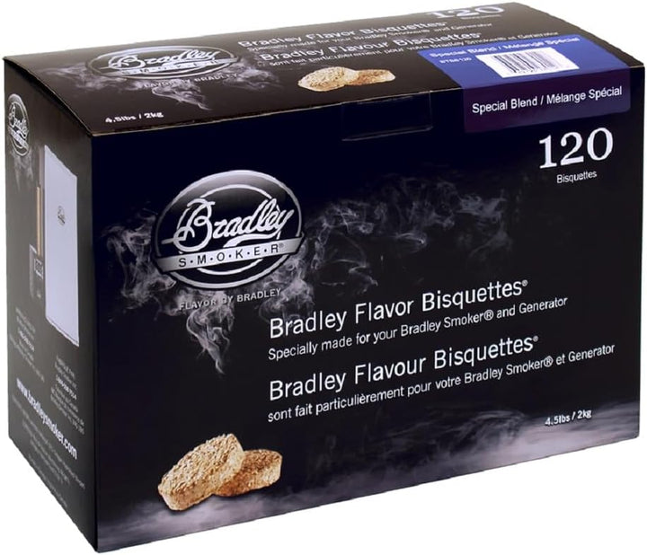 Bradley Smoker 120 Stück spezielle Bisketts Hellbraun, Hellbraun
