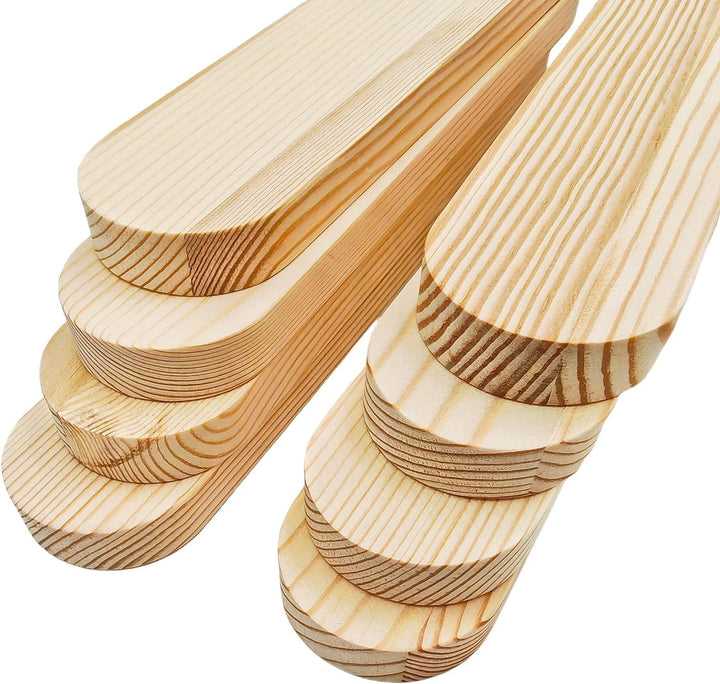 Anktily Unlackierte ovale Holzblöcke aus Kiefernholz zum Basteln, Schnitzen, Gravieren, Malen (25 x