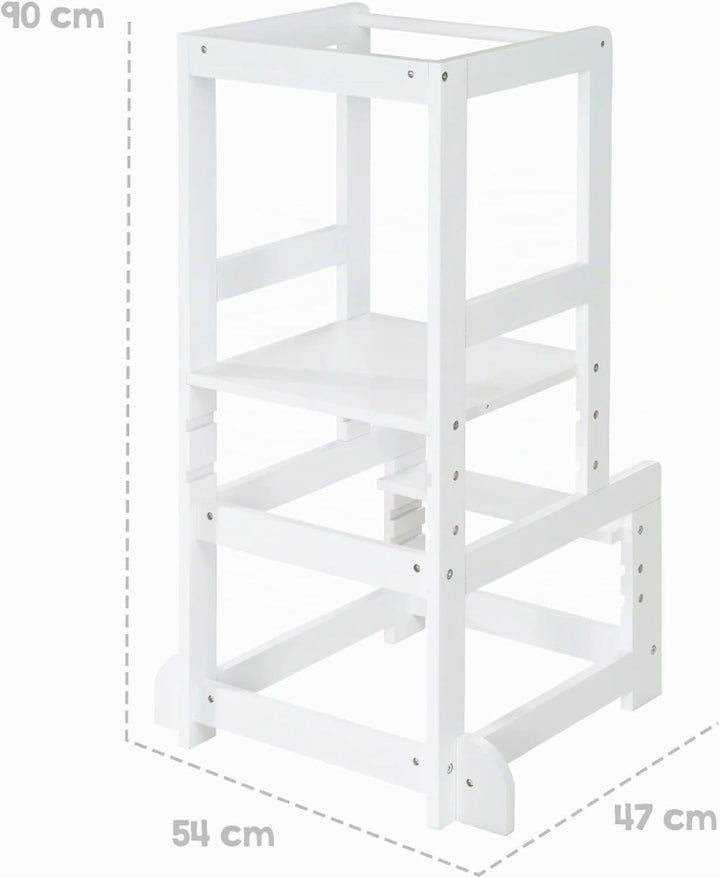 roba Lernturm nach Montessori - Sicherer Tritthocker für Kinder - Ideal als Küchenhelfer - Bis 80 kg