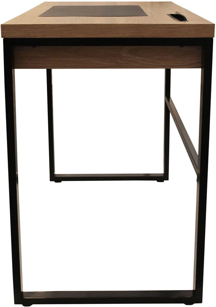 CMP HD3722 MESA DESPACHO Madera Y Metal, Holz, 110x110x16 cm