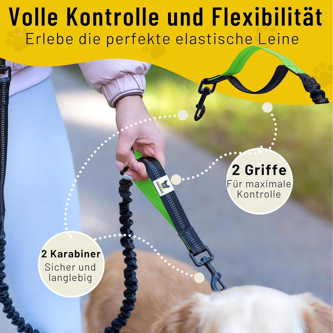 Hundefreund Bungeeteil für Joggingleine | Verlängerung für Hundeleine | Ersatzleine mit elastischem