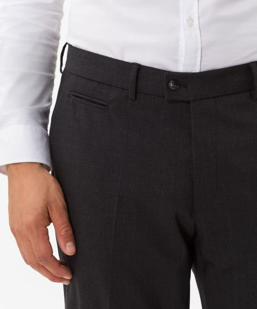 BRAX Regular Fit Hose Enrico Stretch Schurwolle Navy 5 Jahre Anthrazit, 5 Jahre Anthrazit