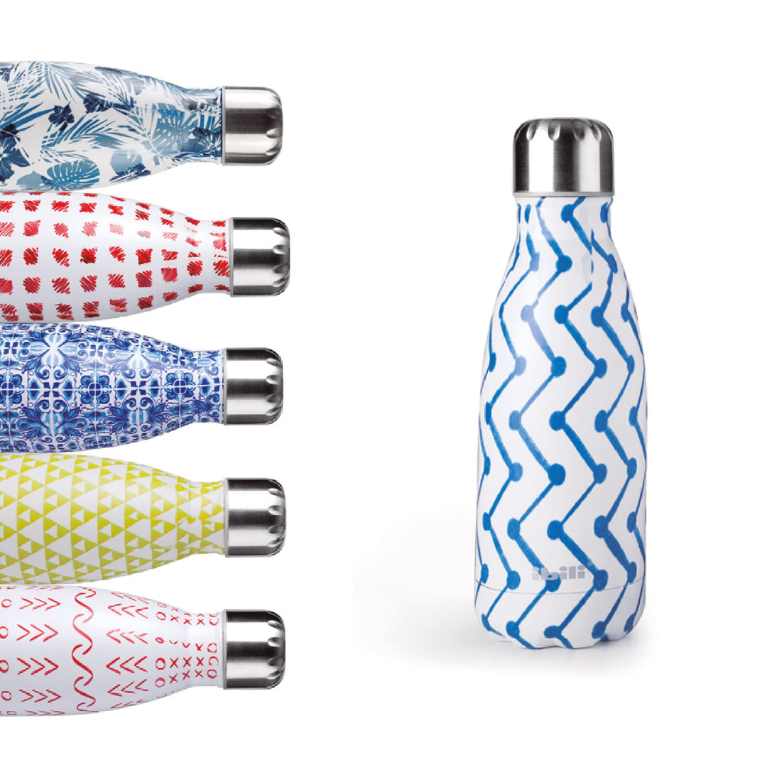 IBILI - Thermokanne mit Doppelwand Zigzag, 350 ml, Edelstahl 18/10, wiederverwendbar Zigzaguear 350