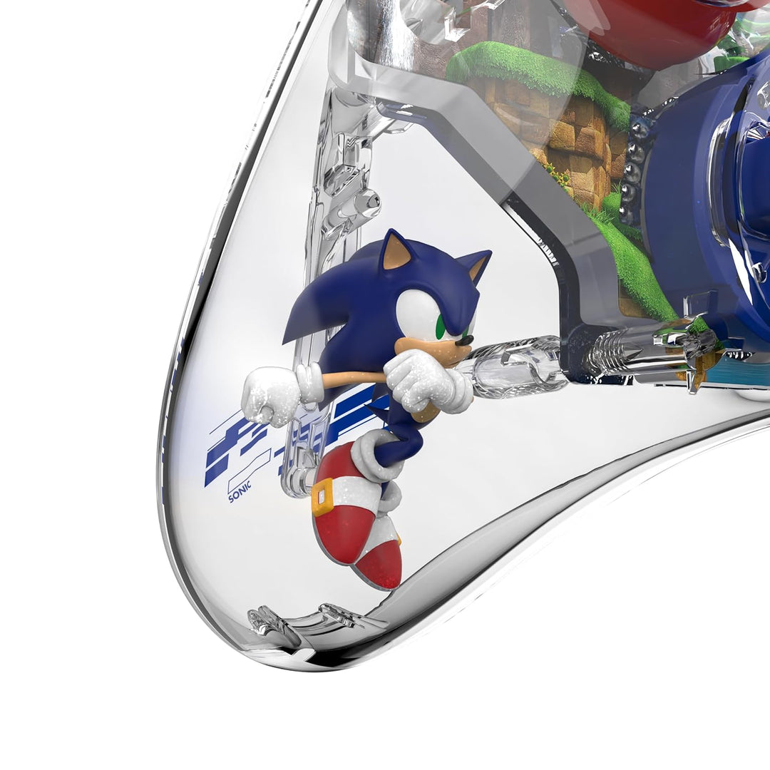 PDP REALMz Wired LED Light-up Pro Controller: Sonic Green Hill Zone For Nintendo Switch & Nintendo S