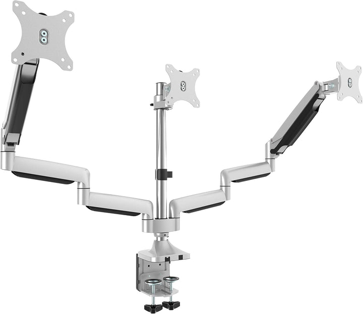 RICOO Triple Monitor Halterung Tisch Gasdruckfeder für 15-29 Zoll, Ergonomisch, VESA Tischhalterung,