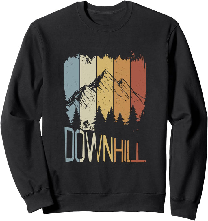 Downhill Berge Mountain Bike Fahrrad Mountainbike Retro Sweatshirt