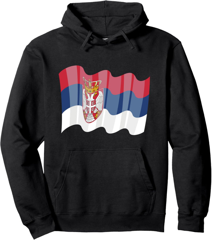 Serbien Flagge Srbija Serbische Farben Jugoslawien Belgrad Pullover Hoodie