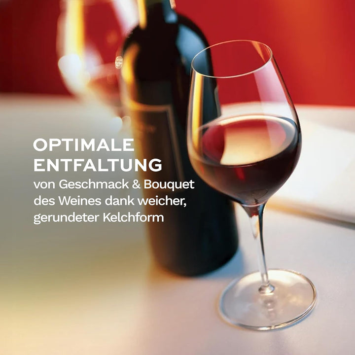 Stölzle Lausitz Rotweingläser Exquisit 480ml I Rotweingläser 6er Set I Weingläser spülmaschinenfest