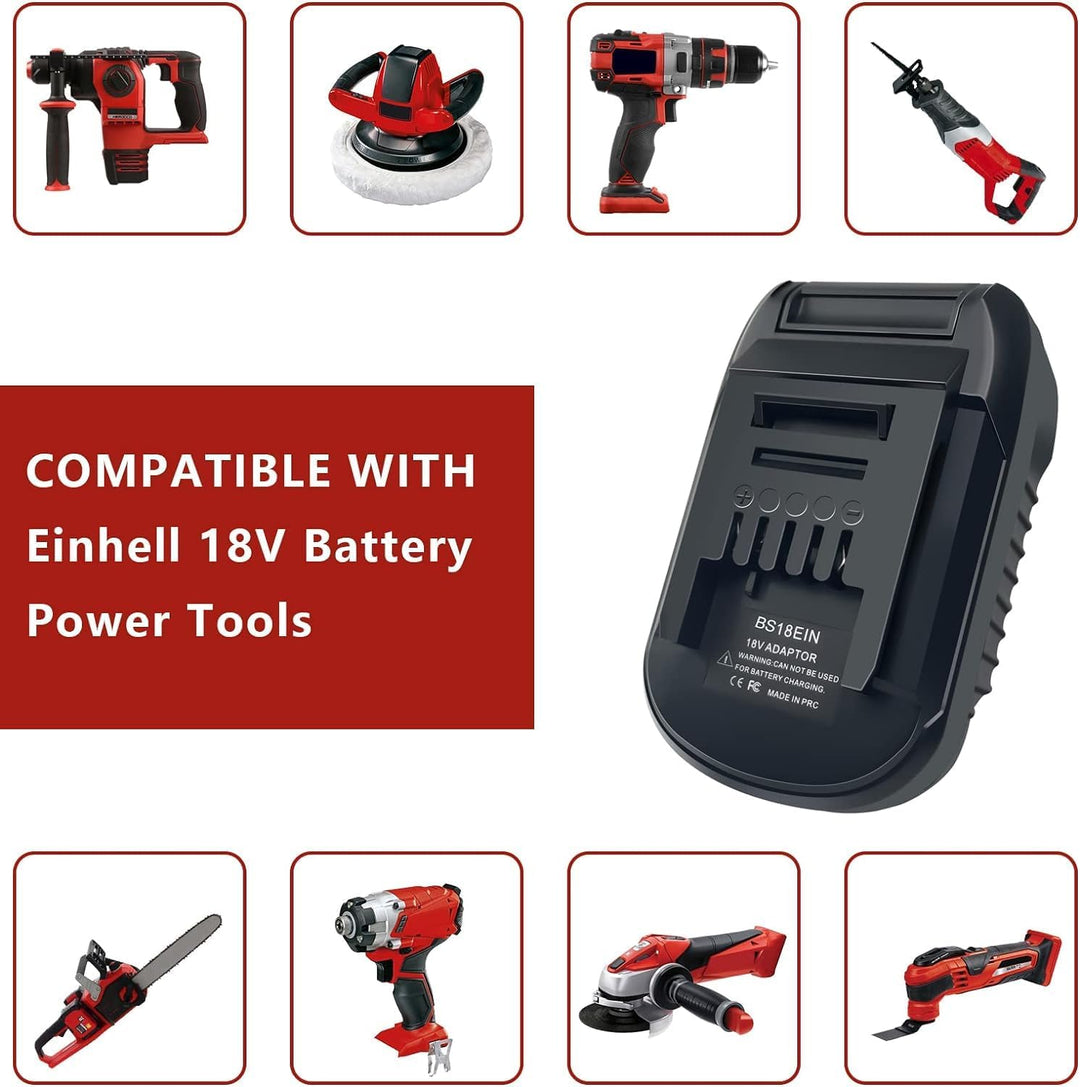 BS18EIN für Bosch auf für Einhell Akku-Adapter, Batterieadapter für Bosch Professional 18V System Ak