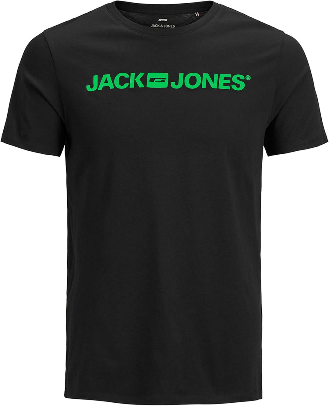 JACK & JONES Herren Jjecorp Logo Tee Ss Crew Neck T-Shirt (2er Pack) XS 3er Pack (2x Schwarz, 1x Grü