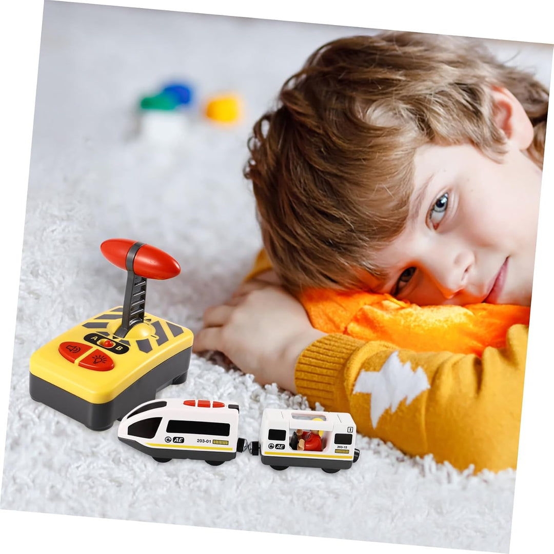 NUOBESTY RC Elektrozug Spielzeug Mini Fernbedienung Kinder Eisenbahn Spielzeug Knopf RC Fahrzeug Ler