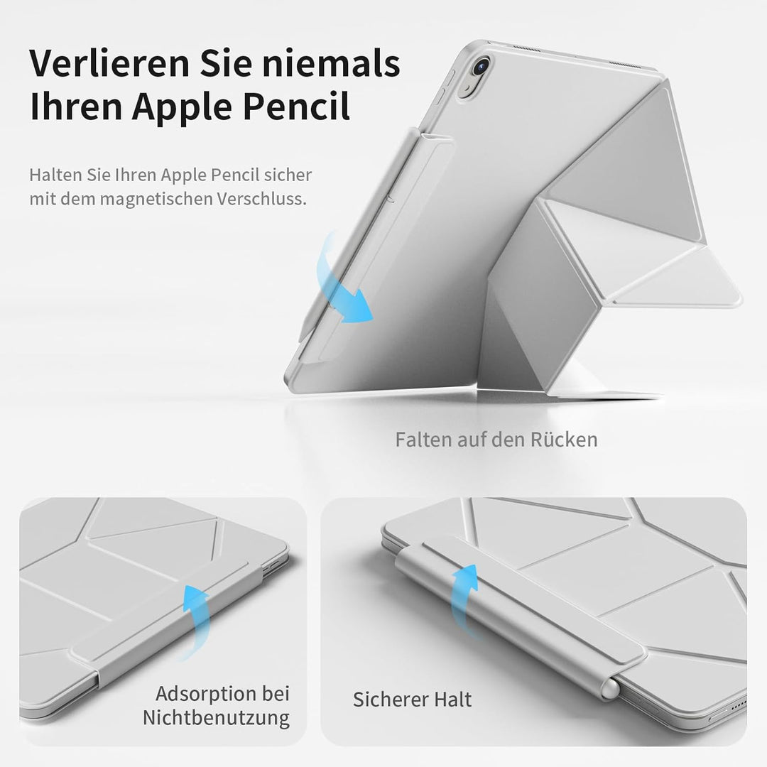 Magnetisch Hülle für iPad (A16) 11. Generation 11 Zoll 2025, iPad 10. Generation 10,9 Zoll 2022, Sch