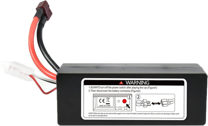 Hosim 7.4V LiPo Batterie 5000mAh Ersatzakku Zubehörd für ferngesteuertes Auto 9125 S920 9206E 9200E
