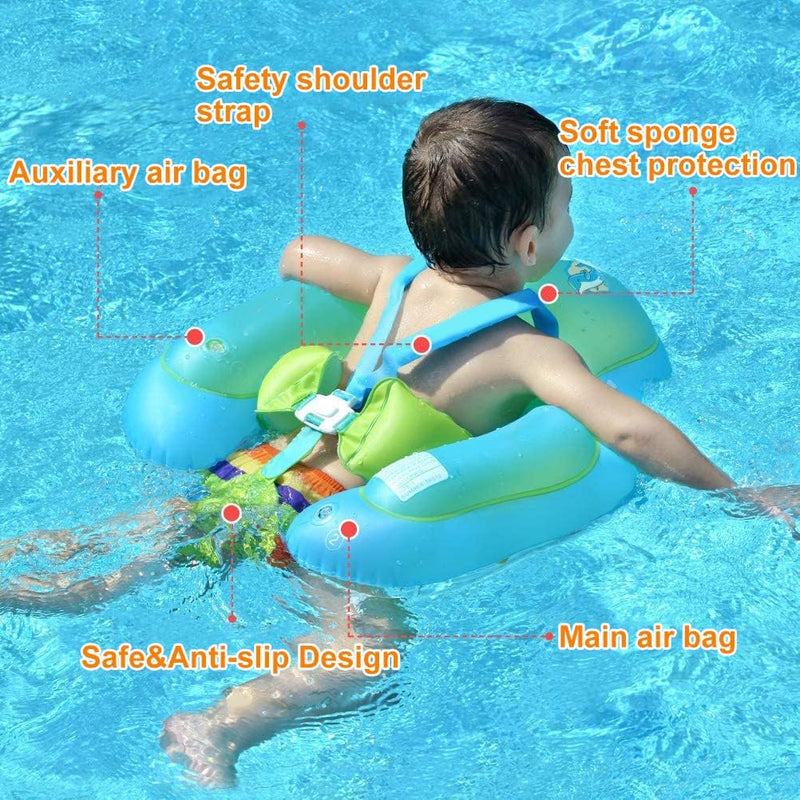 Baby Schwimmring 6-36 Monate, Baby Schwimmring mit Sonnendach, Schwimmring für Kinder, aufblasbarer