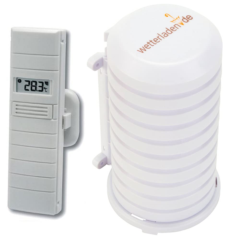 TFA Dostmann Ersatzsender für Wetterdirekt, Thermo-Hygrosender, 30.3155, weiss, L 39 (51) x B 21 (46
