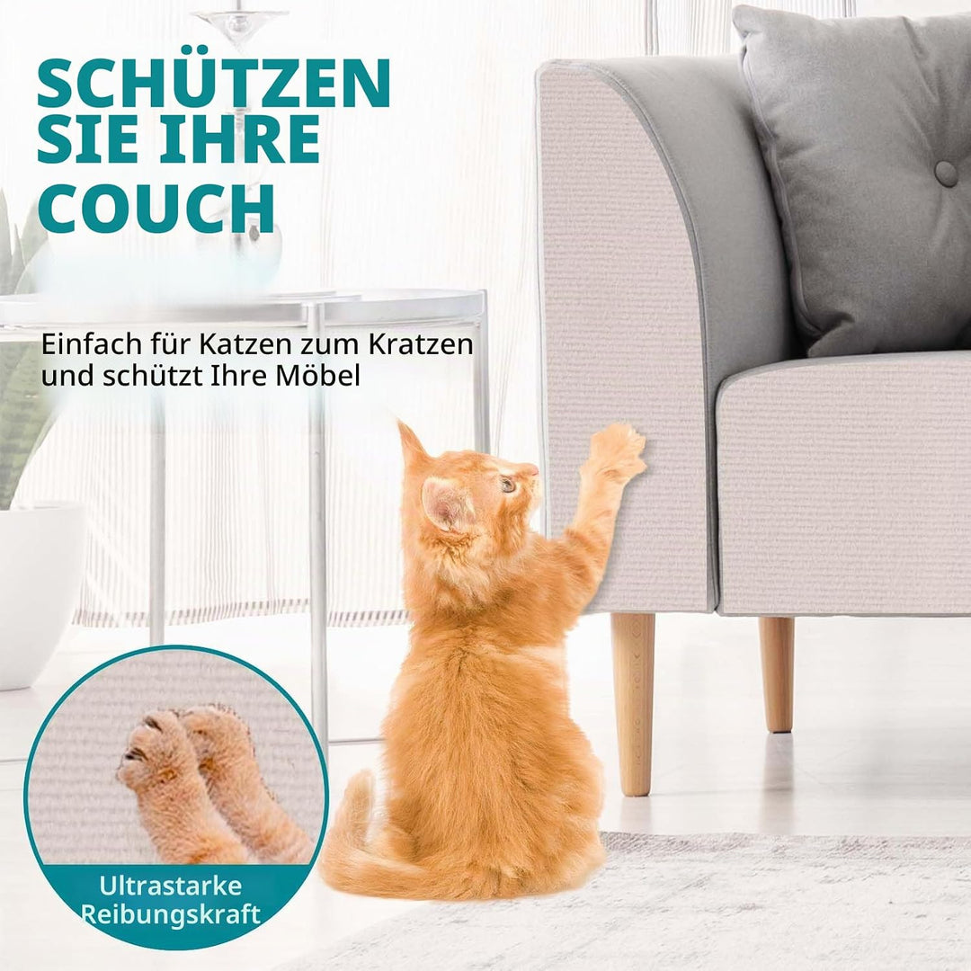 Kratzmatte Katze selbstklebend Kratzteppich Katze Wand Kratzbretter Sofa Kratzschutz Kratzmatte für