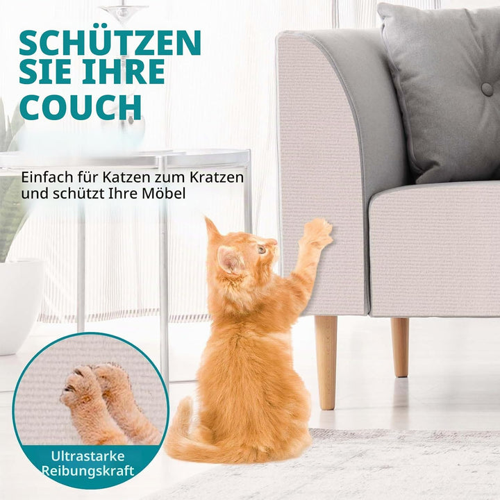 Kratzmatte Katze selbstklebend Kratzteppich Katze Wand Kratzbretter Sofa Kratzschutz Kratzmatte für