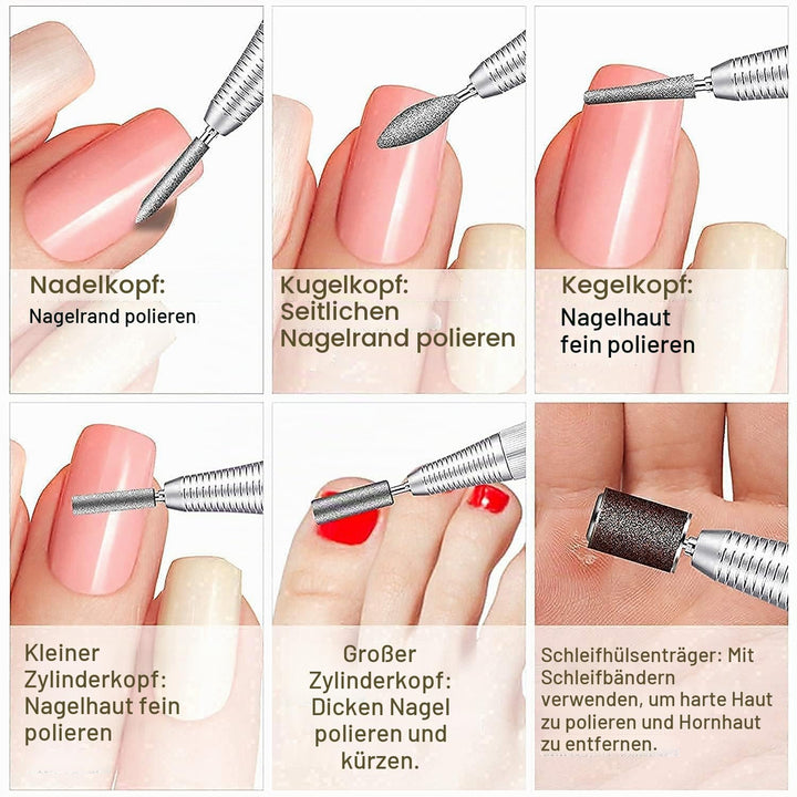 Véfaîî® JD700 Nagelfräser Elektrische 30000 U/min Professionelle Nagelfeile Maniküre Pediküre Set Ge