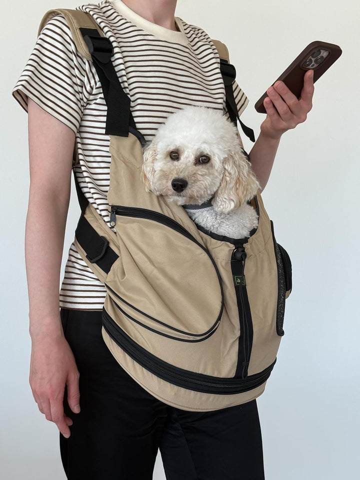 HUNTER KANGAROO Rucksack/Tragetasche, Hundetragetasche, Bauchtasche, kleine Hunde, Welpen 30 x 20 x