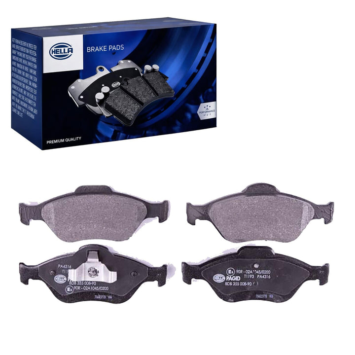 HELLA PAGID 8DB 355 008-901 Bremsbelagsatz - T1193 - Dicke/Stärke: 18.8mm - Bremssystem: Teves - nic