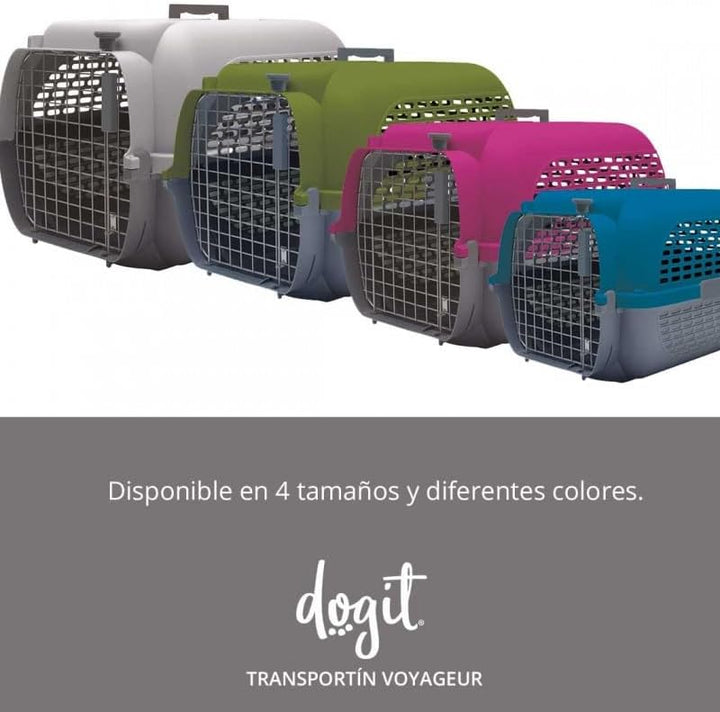 Dogit 76626 TransportboxVoyageur Modell 300, gross, grau L 62 x B 42 x H 37 cm Standardverpackung, L