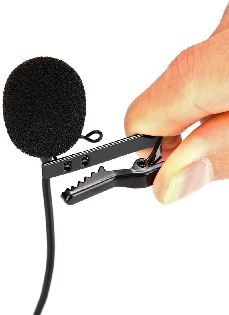 MOJOGEAR Pin-Mikrofon mit USB-C-Anschluss – 3 Meter Kabel – Ansteckmikrofon kompatibel mit Android-S