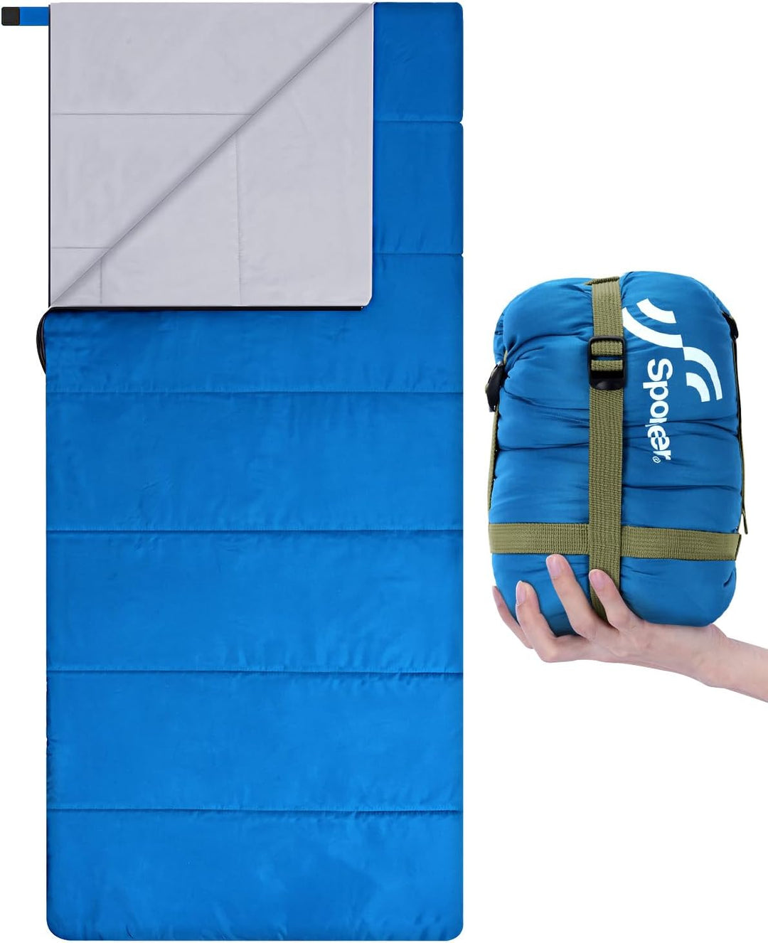 Schlafsack Sommer Schläfsack: Sportneer Warmes Sommer Schlafsacke Tragbar Leicht Wasserdicht Sleepin