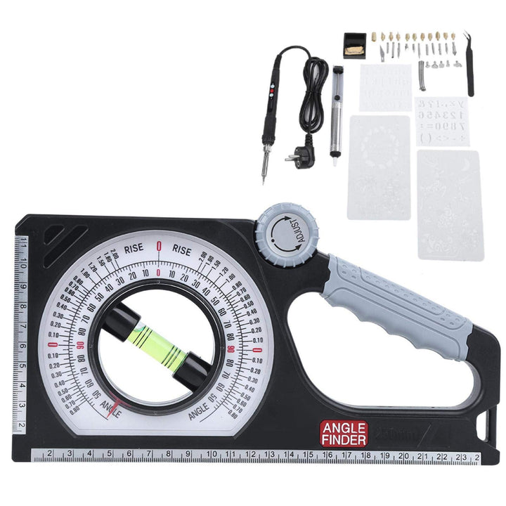 Universelles Neigungswinkelmessgerät, Dual-Scale-Rotations-Pitch-Finder mit Füllstandsfläschchen mit