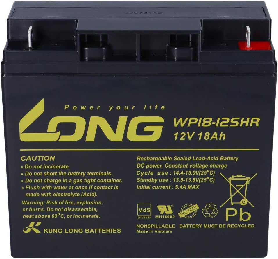 Akku 18Ah 12V AGM Blei Batterie Rasenmäher Rasentraktor Aufsitzmäher Boot Scooter 17Ah 19Ah 20Ah 22A