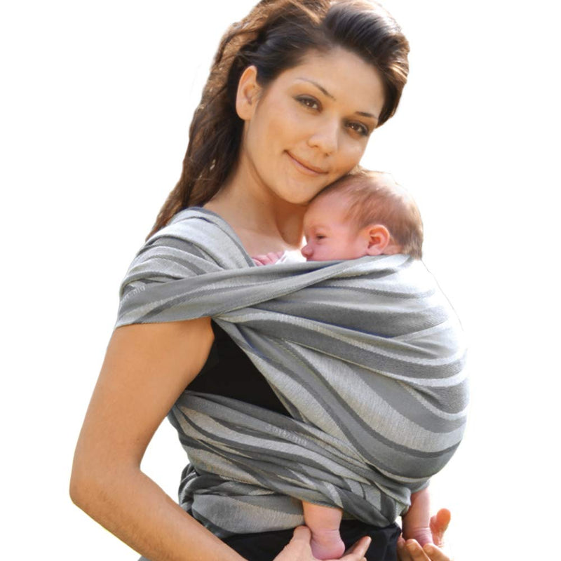Didymos 446003 Babytragetuch, Modell Wellen silber, Grösse 3 Wellen silber 3, Wellen silber 3