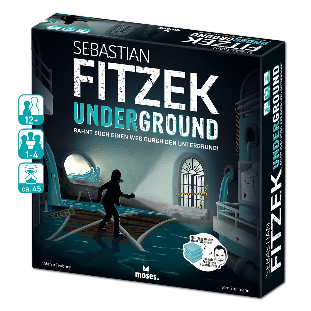 moses. Sebastian Fitzek Underground, innovatives 3D-Thriller-Spiel für Escape-Game Fans, kooperative