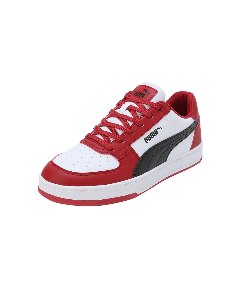 PUMA Unisex Caven 2.0 Sneaker 42 EU Club Red Puma White Puma Black, 42 EU Club Red Puma White Puma B