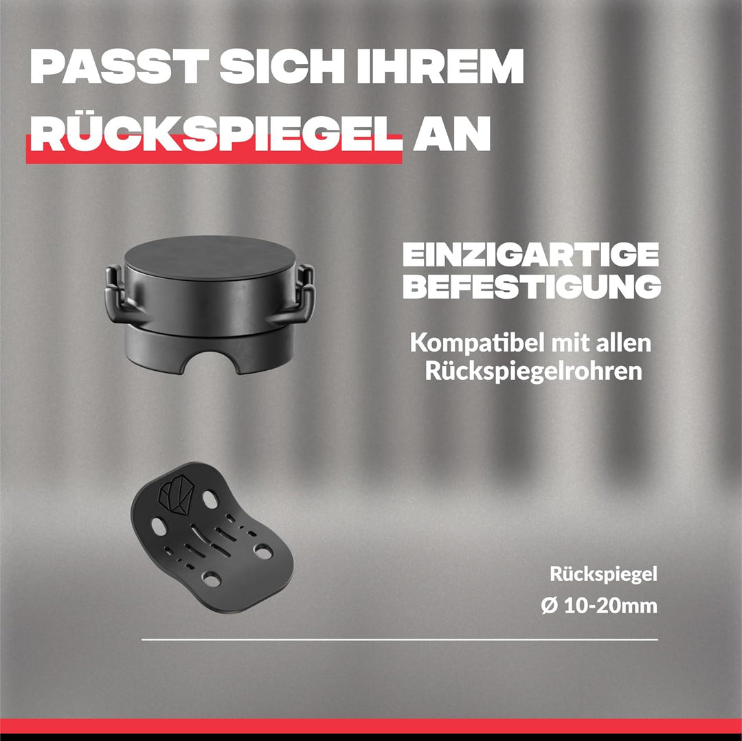 Shapeheart französische Innovation, magnetische Handyhalterung für Motorroller für Rückspiegel. Mit