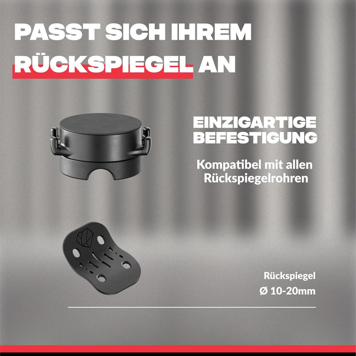 Shapeheart französische Innovation, magnetische Handyhalterung für Motorroller für Rückspiegel. Mit